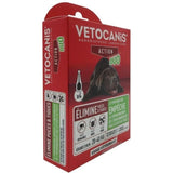 Pipettes - VETOCANIS - x4 Pipettes Anti-puces et tiques Duo 268mg/80mg pour Grands Chiens