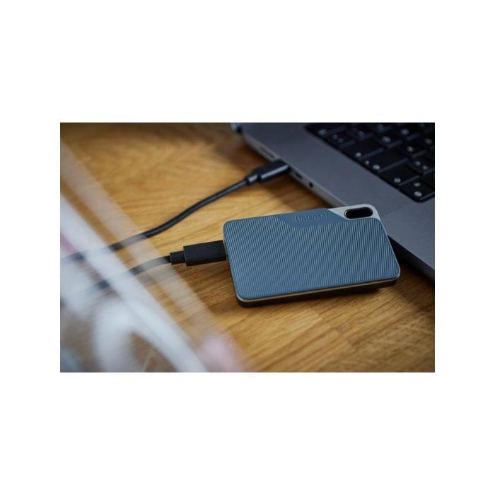 Disque Dur Interne - INTENSO - TX100 - 500 Go - Portable SSD - Couleur Bleu
