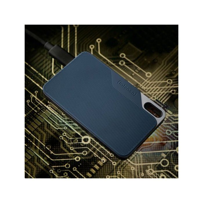 Disque Dur Interne - INTENSO - TX100 - 500 Go - Portable SSD - Couleur Bleu