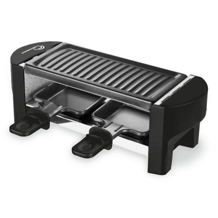 Appareil a raclette LITTLE BALANCE - Juste Nous 2 - Jusqu'a 2 personnes - Plaque Grill amovible - 350W