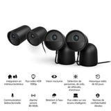 Caméra filaire - Philips Hue - Secure - HD 1080P - Utilisation intérieure ou extérieure - Contrôle avec une seule application - Noir