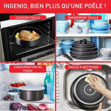 TEFAL Ingenio Easy Plus, Poeles 24/28 cm, revetement antiadhÈsif, tous feux sauf induction, compatible lave-vaisselle, L1509202