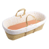 Couffin bébé - SAUTHON - SUNLIGHT - Avec matelas et habillage coton - 0-4 mois - Blanc / Terra cotta
