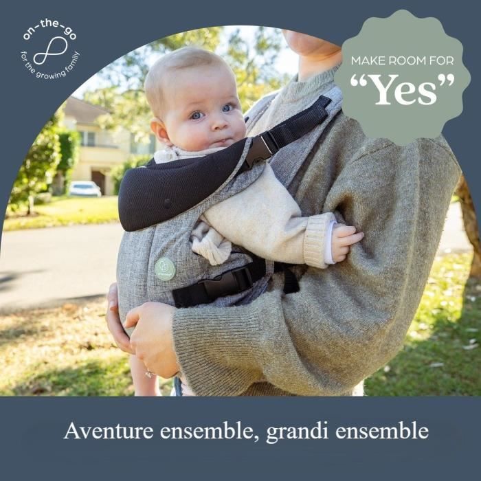 Dreambaby Porte-bébé ajustable 3-1 Journey - confortable et polyvalente - pour nouveau-né a enfant jusqu'a 15 kg