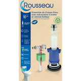Kit chasse d'eau a tirette - ROUSSEAU - Certifié NF - Silencieux - Anti-siphonage - Réglable