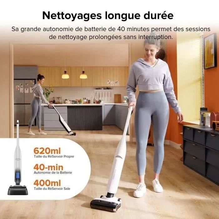 ROBOROCK FLEXI LITE - Aspirateur Laveur sans fil sec et humide - 17,000Pa - FlatReach - Autonettoyant & Séchage Automatique
