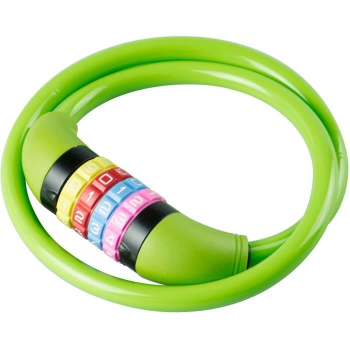 Antivol Kids vÈlo - BURG WACHTER - 210 C 65 KIDS - Couleur, code, 65 cm, acier 10 mm