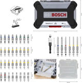 Embout de tournevis - Bosch Professional - 2607017464 - 40 pieces - Acier modifié S2 - Personnalisable