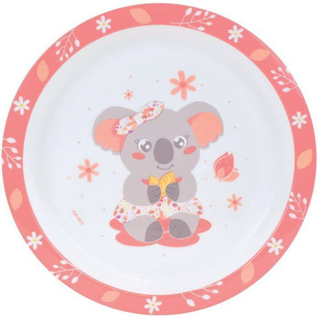 Lot vaisselle - FUN HOUSE - KOALA - Verre 220 ml, assiette creuse Ř 16 cm, assiette plate Ř 22 cm, couverts et peluche 22 cm