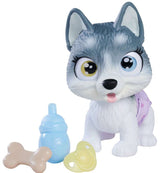 Smoby - Pamper Petz - Husky a adopter - 4 accessoires - Articulé - Bois et fais pipi - Certificat d'adoption - Des 3 ans