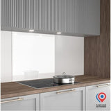 Crédence - Fond de hotte - AURYS - Verre - Extra blanc - Laqué blanc - 900*450 - 6 mm