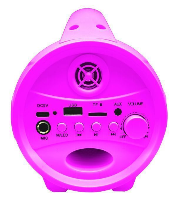 Enceinte Bluetooth Sans-Fil Lumineuse avec Micro Barbie