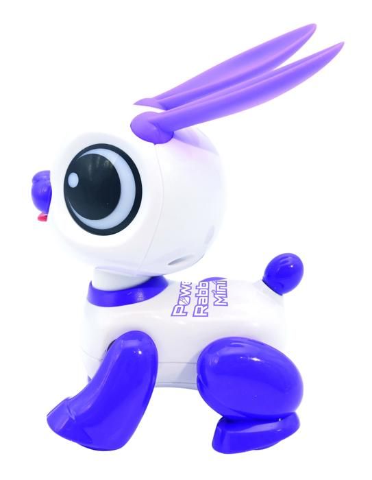 Power Rabbit Mini - Robot lapin avec effets lumineux et sonores, contrÙle par claquement de main, rÈpÈtition