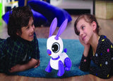 Power Rabbit Mini - Robot lapin avec effets lumineux et sonores, contrôle par claquement de main, répétition