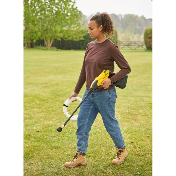 Nettoyeur a pression + batterie 4Ah + chargeur - Stanley Fatmax - SFMCPC93M1-QW - 24 bars - 18V - Avec buse 5 en 1