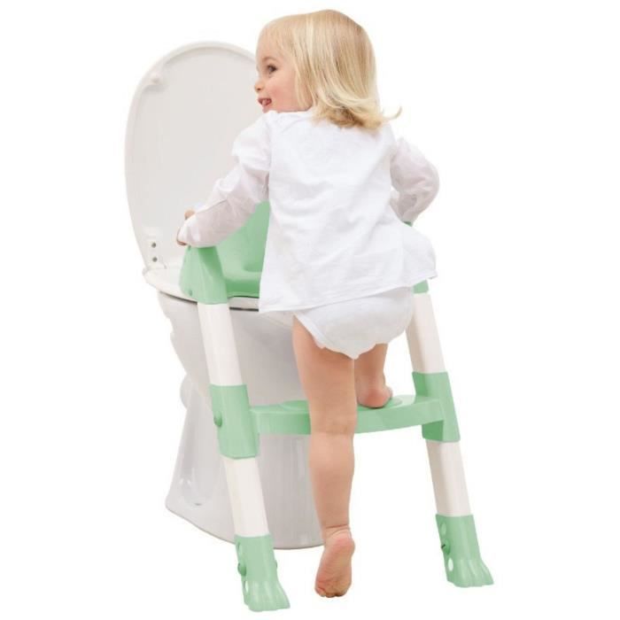 RÈducteur WC - THERMOBABY - KIDDYLOO - Vert CÈladon - Ajustable