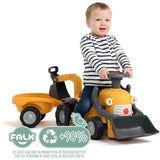 Porteur Chantier Marcel - FALK -  Pelle frontale, excavatrice - Jaune - Fabriqué en France - 90% de plastique recyclé - Des 12 mois