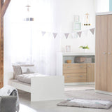 Chambre BÈbÈ Duo ROBA - Gabriella - Lit …volutif 70x140 + Commode a Langer Compacte - Bicolore