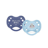Duo sucettes anatomiques - DODIE - EDL A102 - +6 mois - Hippo