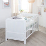 Lit bébé évolutif - 70 x 140 cm - ROBA - EASY SLEEP - Blanc laqué