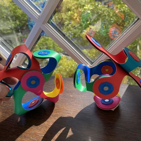 Tiny & Mighty CLIXO - GIPSY TOYS - Jeu de construction magnétique, flexible, durable et imaginatif - 9 pieces - Des 4 ans