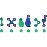 Itsy CLIXO - Bleu/vert - GIPSY TOYS - Jeu de Construction Magnétique - Jouet Educatif et Créatif - 18 pcs - Des 4 ans