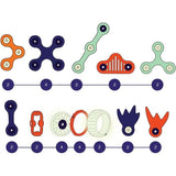 Mars Rovers CLIXO - GIPSY TOYS - Jeu de construction magnétique, flexible - 30 pcs - des 6 ans - Brille dans la nuit