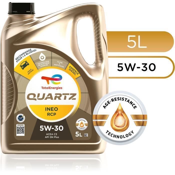 Huile moteur - TOTALENERGIES - Quartz Ineo RCP 5W-30 - 5L