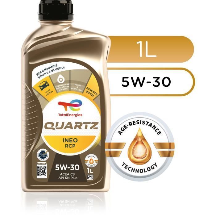 Huile moteur - TOTALENERGIES - Quartz Ineo RCP 5W-30 - 1L