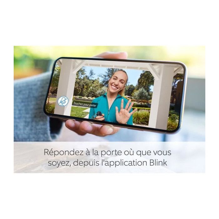 Sonnette vidéo Blink BLANC kit sonnette