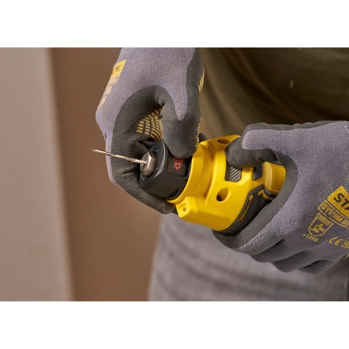 Fraiseuse pour plaques de plâtre sans fil - Stanley Fatmax - SFMCE200B-XJ - 18V - 26000 trs/min - LED - Forets inclus