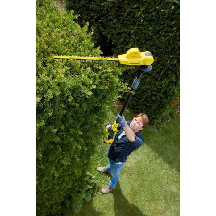 STANLEY FATMAX - TAILLE HAIES SUR PERCHE 18V  - Fourni avec un chargeur et une batterie 4AH