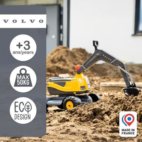 Pelleteuse Volvo - FALK - Cabine rotative a 360° - Excavatrice articulée et assise ouvrante - 100% Fabriqué en France - Des 3 ans