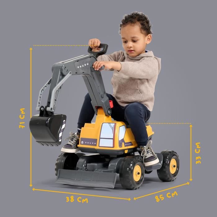 Pelleteuse Volvo - FALK - Cabine rotative a 360° - Excavatrice articulée et assise ouvrante - 100% Fabriqué en France - Des 3 ans