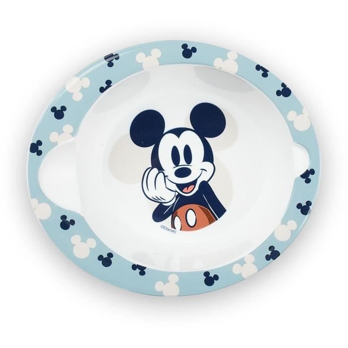 Set repas micro-ondes - THERMOBABY - 2 pieces - Bol et cuillere - Mickey Cool