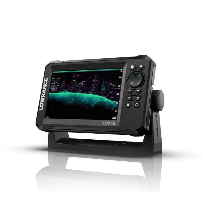 Combiné GPS sondeur - LOWRANCE - Eagle 7 - Sonde 83/200 HDI - Écran IPS - FishReveal