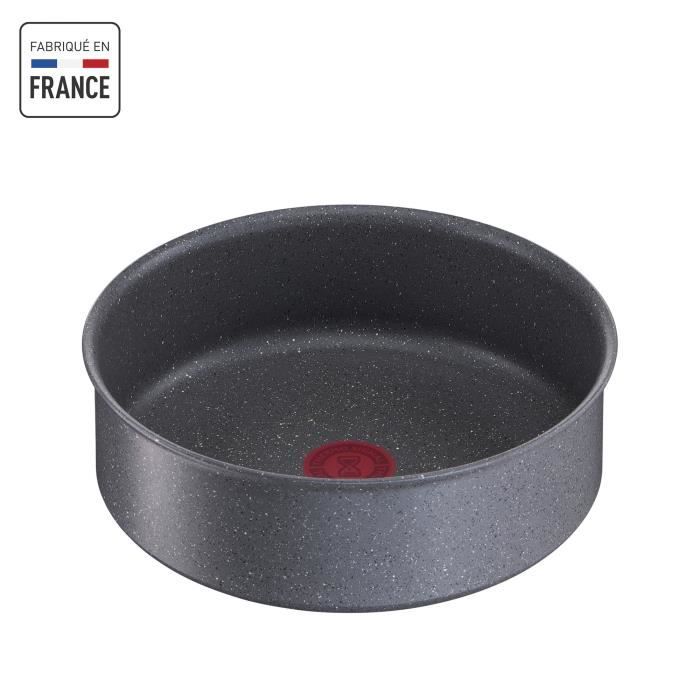 TEFAL INGENIO Natural Force Sauteuse 24cm, Induction, Antiadhésif, Empilable, Compatible lave-vaisselle, Fabriqué en France L3963502