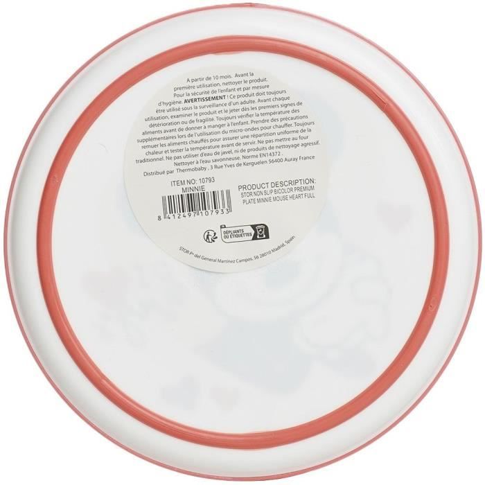 Coffret repas - THERMOBABY - 3 pieces - Bol, assiette et gobelet - Minnie