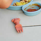 SET DE 2 COUVERTS SILICONE - 2 PCS silicone cutlery set MINNIE