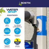 Membrane d'étanchéité - BOSTIK - Waterstop - Réparation fuites - Pot 1 kg - Blanc