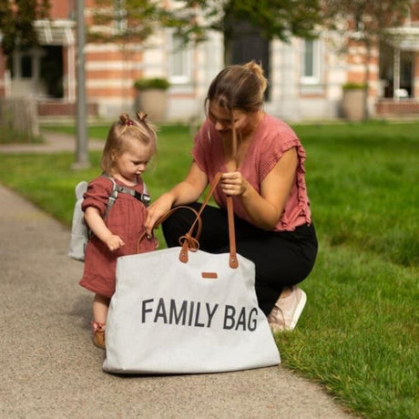 Sac a langer - CHILDHOME - Family Bag - Canvas - Gris