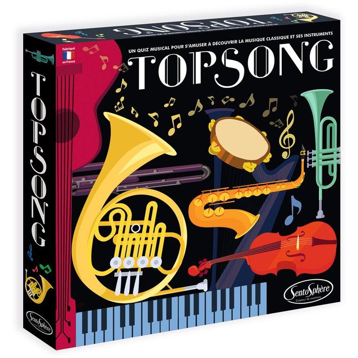 Eveil sensoriel - SENTOSPHERE - Topsong - Reconnaître les grands airs de musique classique - 46 instruments de musique - Des 8 ans