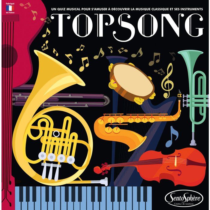 Eveil sensoriel - SENTOSPHERE - Topsong - Reconnaître les grands airs de musique classique - 46 instruments de musique - Des 8 ans