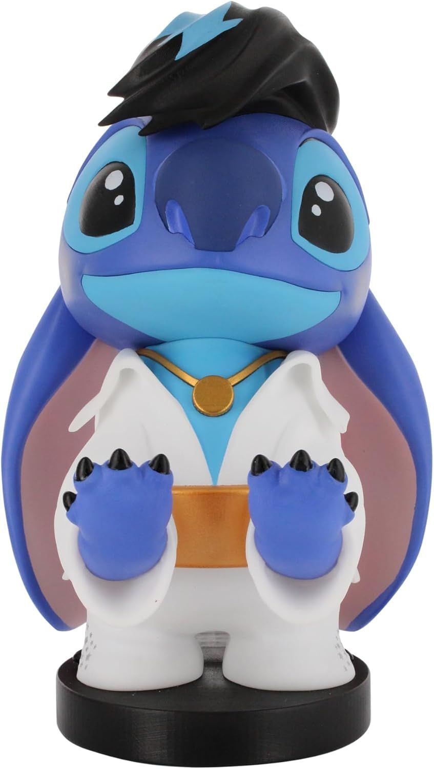 Figurine Disney Stitch Elvis - EXQUISITE GAMING - Cable Guys - Support écouteurs, smartphone ou petit accessoire - 20 cm