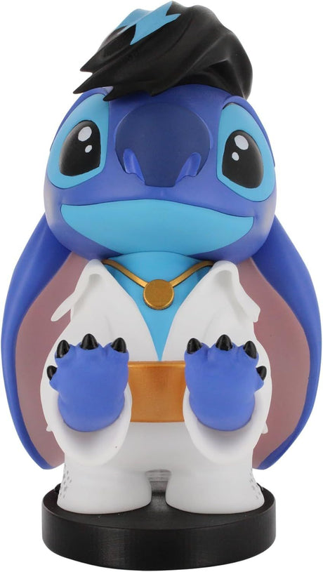 Figurine Disney Stitch Elvis - EXQUISITE GAMING - Cable Guys - Support écouteurs, smartphone ou petit accessoire - 20 cm
