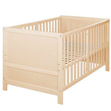 Lit bébé évolutif - 70 x 140 cm - ROBA - EASY SLEEP - Bois naturel
