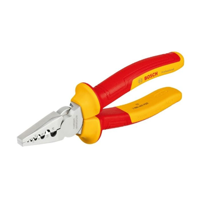 Pince a sertir - BOSCH - 180 mm - VDE - Plage de sertissage 0,25 a 16 mm˛ - Certifiée jusqu'a 1 000 V
