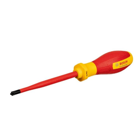 Tournevis VDE - BOSCH - SL/PH2x125 - Isolé jusqu'a 1000 V - Élastomere thermoplastique - Ergonomique