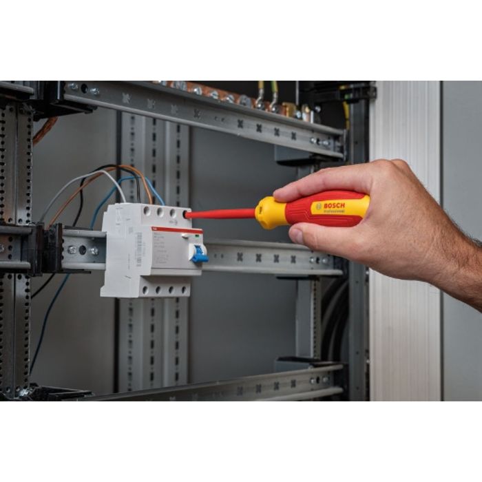 Tournevis VDE - BOSCH - TX15x75 - Isolé jusqu'a 1000 V - Élastomere thermoplastique - Antidérapant