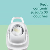 BEBECONFORT Poubelle a couches anti-odeur, Couvercle anti-odeur, Compatible avec tout sac poubelle, 20 a 30 couches, Grise